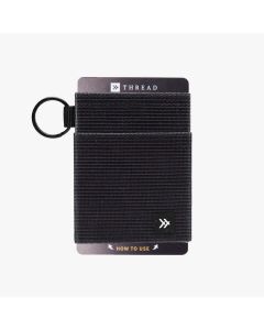 Thread Accessories Black Elastic Wallet