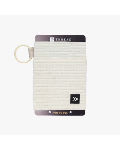 Thread Accessories Off White Elastic Wallet
