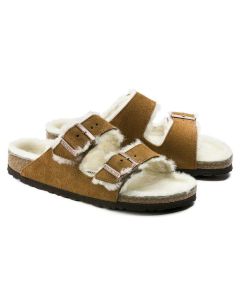 Unisex Birkenstock Arizona Shearling Narrow - Mink