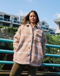 Women's RVCA Birdie Shacket Flannel Jacket