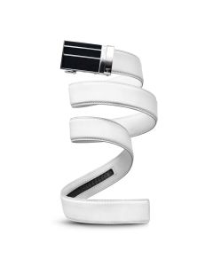 Men's Mission Belt Black Magic - White Leather