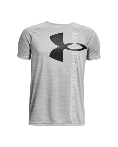 Youth Boy's Under Armour Tech Split Logo Hybrid  Sort-Sleeve