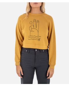 Women's Jetty Deuces Crew - Mustard