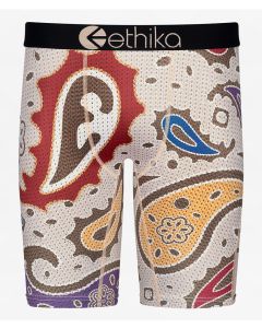 Men's Ethika E Paisley Cream Boxer Briefs
