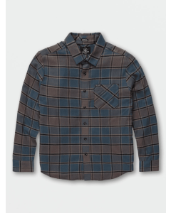 Toddler Boy's Volcom Caden Plaid Long Sleeve