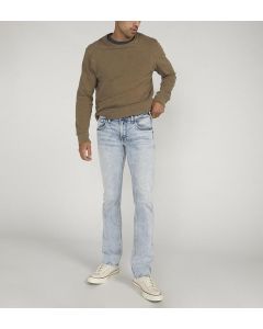 Men's Silver Allan Slim Fit Straight Leg Jeans