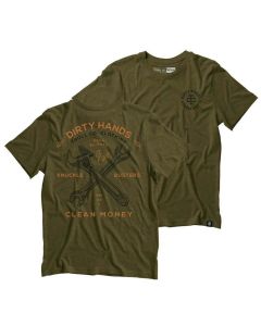 Men's Troll Co. Military Green Twisting Wrenches Tee
