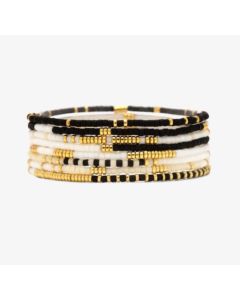 Pura Vida Mixed Seed Bead Gold Bracelet