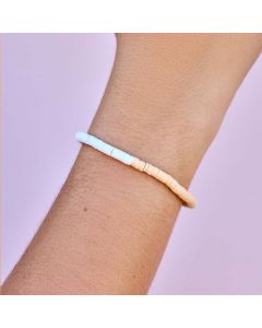 Pura Vida Seascape Vinyl Disc Stretch Bracelet