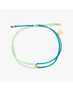 Pura Vida Surfrider Blue Two-Tone Dainty Bracelet