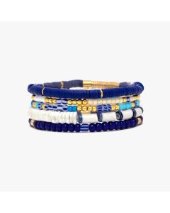 Pura Vida Surfrider Stretch Bracelet Set of 5