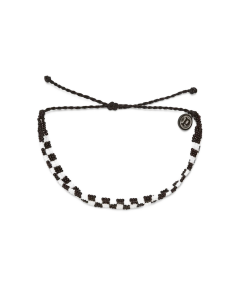 Pura Vida Woven Seed Bead Checkered Bracelet