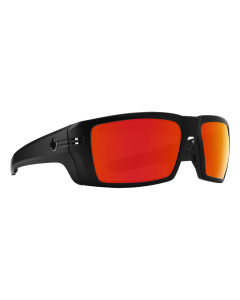 SPY Optic Rebar ANSI Matte Black Frame with Happy Bronze Red Spectra Mirror Lens