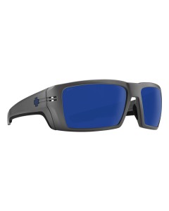 SPY Optics Rebar ANSI Matte Gunmetal Frame with Happy Gray Green Polar Dark Blue Spectra Mirror Lens