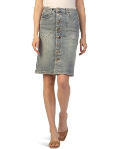 Women's Kut From The Kloth Rose Skirt Button Front Portchop Pocket