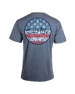 Men's Salt Life Sea Stars And Stripes Short-Sleeve Tee