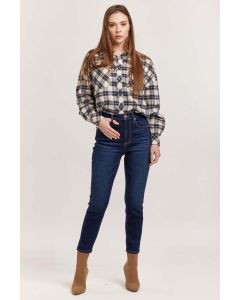 Women's Dear John Stella High Rose Cropped Slim Straight Fit Jeans Coleman
