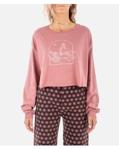 Women's Jetty Tidal Romance Long Sleeve Tee - Mauve