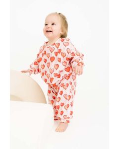 Toddler Girl's Little One Shop Red Heart Ballons Sweatsuit