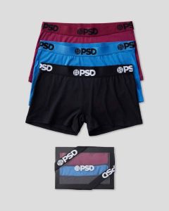 Women's PSD Tones 3Pk Boy Short Underwear