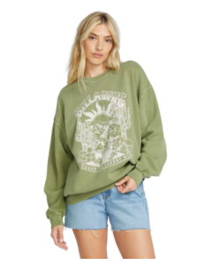 Women's Billabong Ride In Crew Fleece Sweatshirt