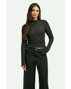 Women's Brixton Novelty Ribbed Turtleneck Long-Sleeve Tee