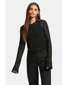 Women's Brixton Sheer Knit Long-Sleeve Top