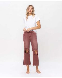 Women's Flying Monkey 90'S Vintage Crop Flare Jeans