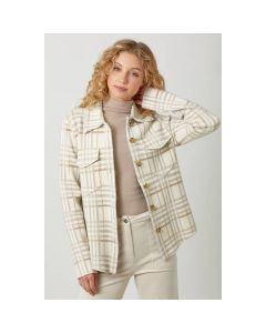 Women's Mystree Check Patterned Sweater Jacket