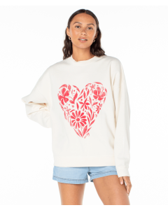 Women's Roxy Lineup Oversized Crew Sweatshirt