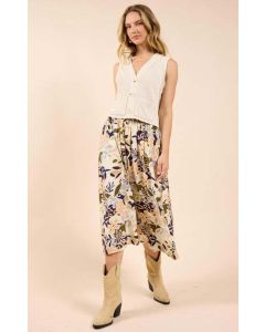 Women's Sadie and Sage Open Road Elastic Midi Skirt