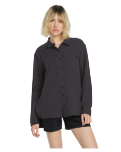 Women's Volcom Lil Button Up Long-Sleeve