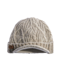 Unisex Coal The Yukon Cable Knit Wool Brim Beanie